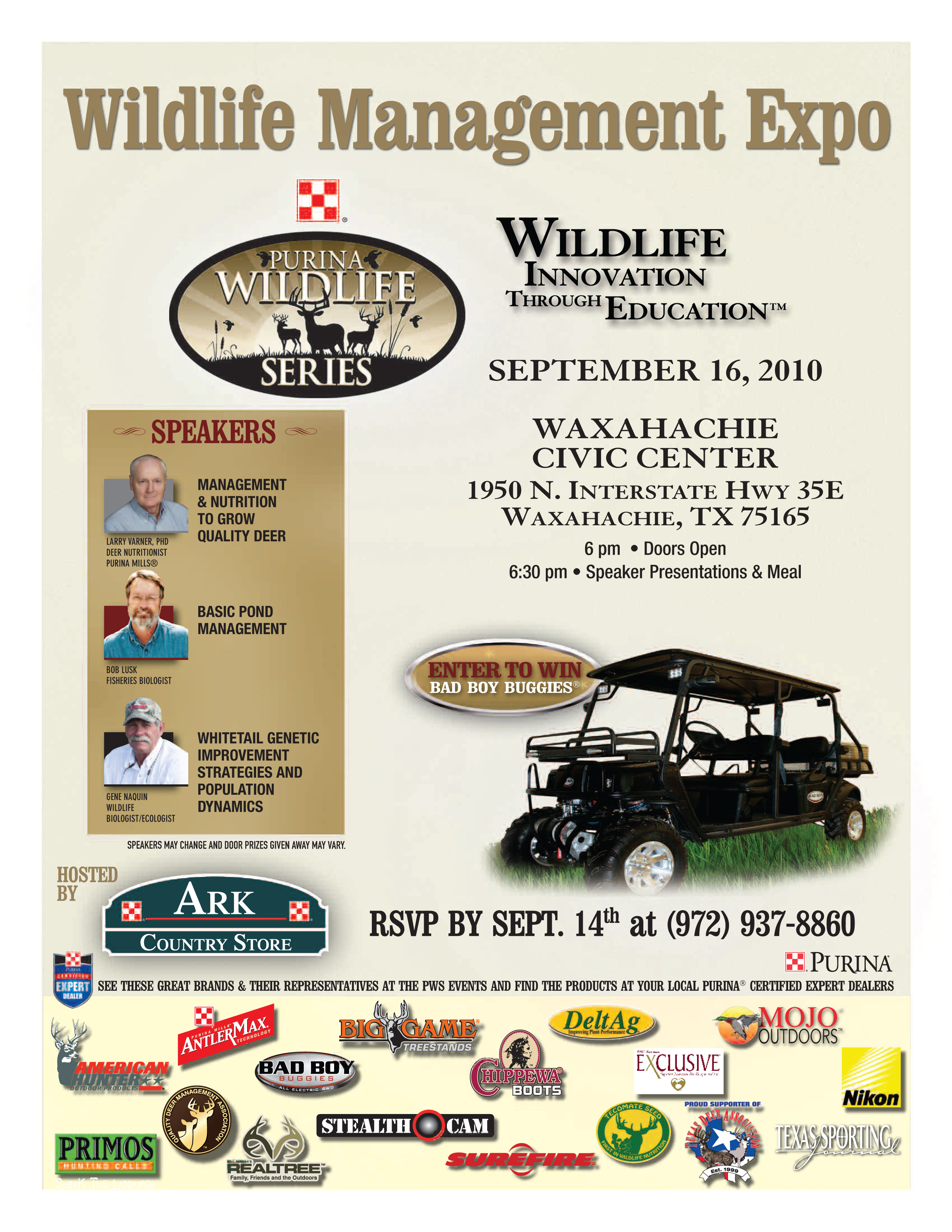 PWS Dealer Flyer Waxahachie v2 Purina Wildlife Series