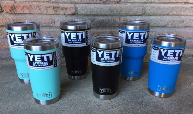 YETI 30 oz. DuraCoat Rambler Tumbler in Tahoe Blue with Magslider